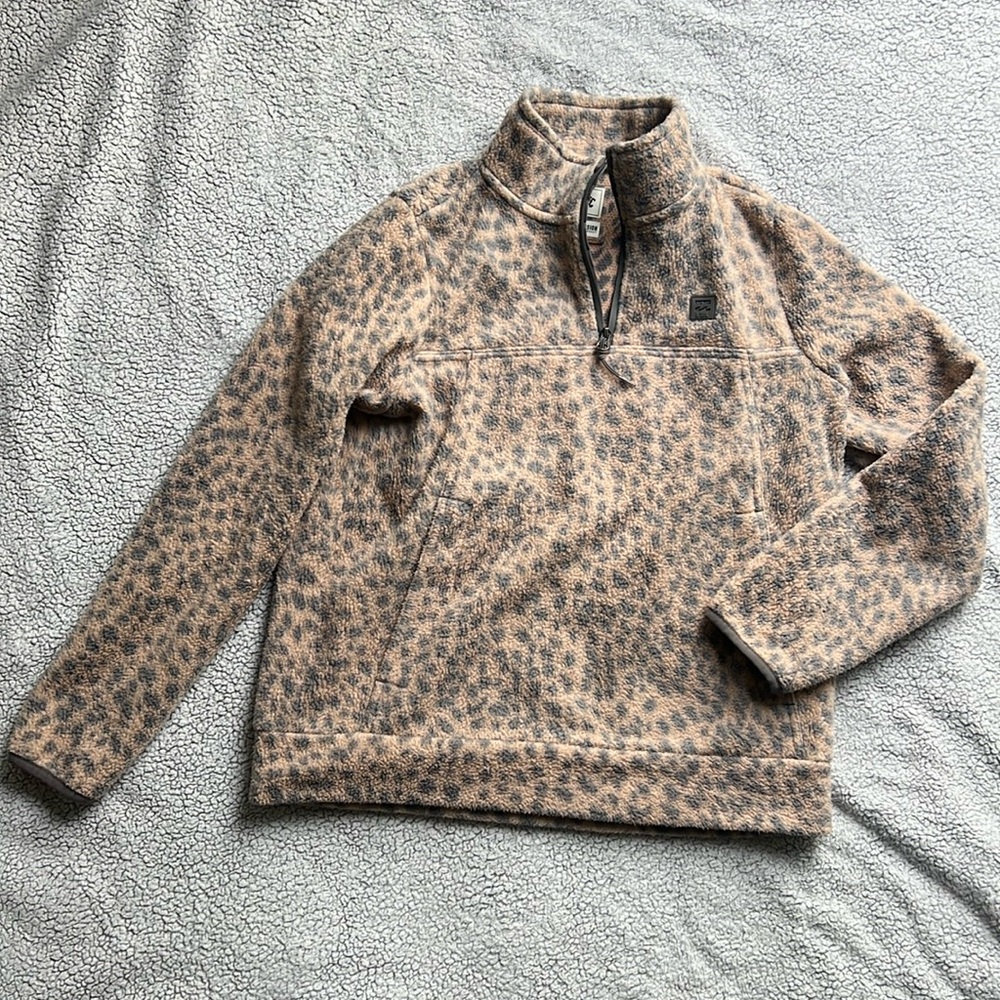Leopard print /spotted fleece